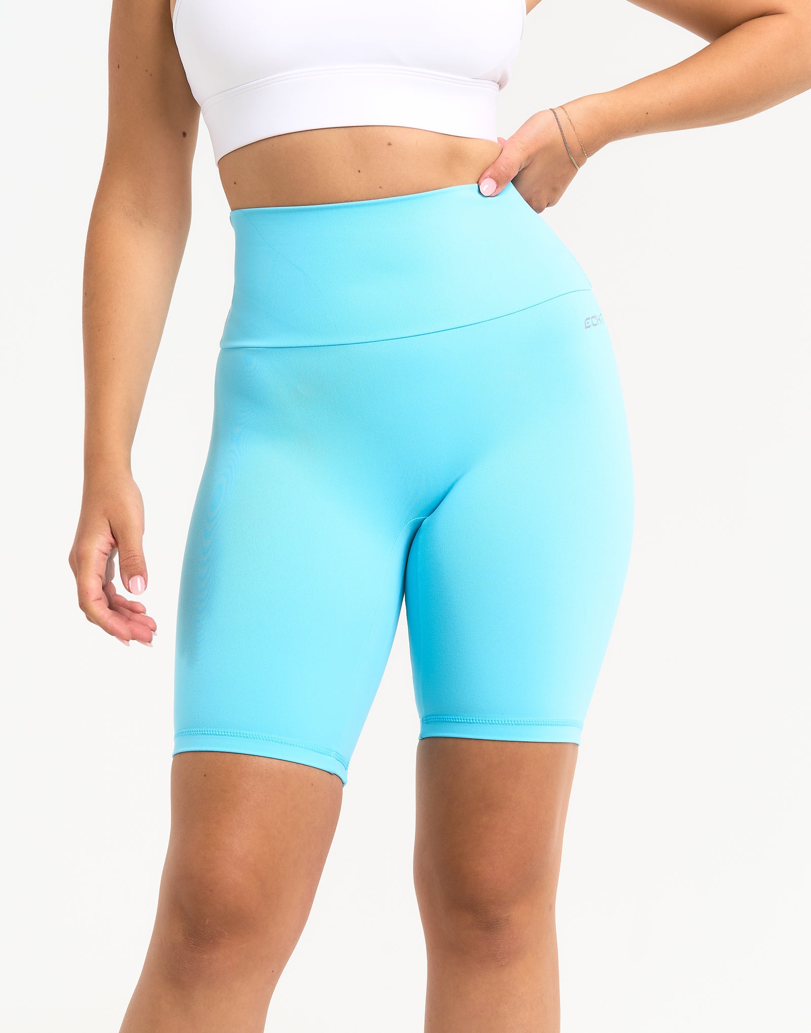 Range Bike Shorts 8" - Baby Blue