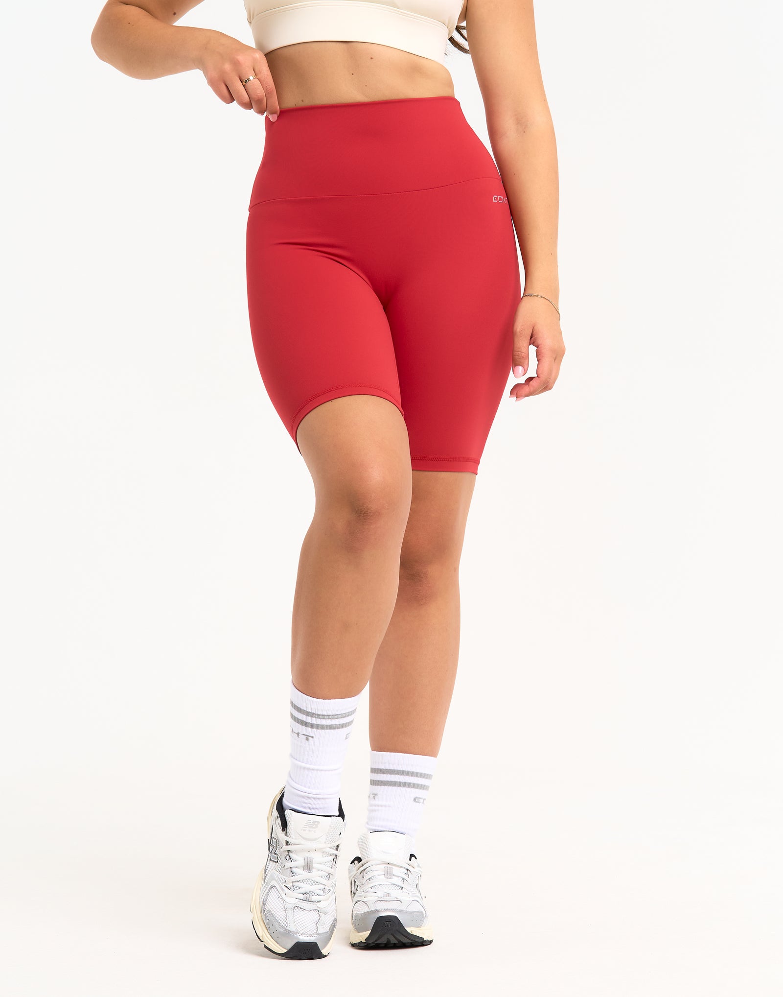 Range Bike Shorts 8" - Scarlet Red