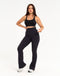 Flare Ribbed Leggings V2 - Black