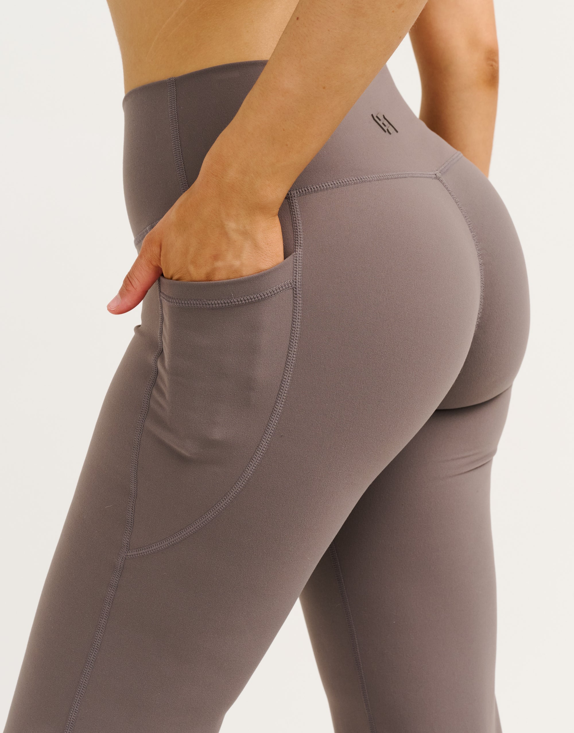 Lycra Invisible Scrunch Straight Leg Pant - Slate Grey