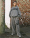 College Combed Fleece Wide Leg Sweatpant - Storm Grey
