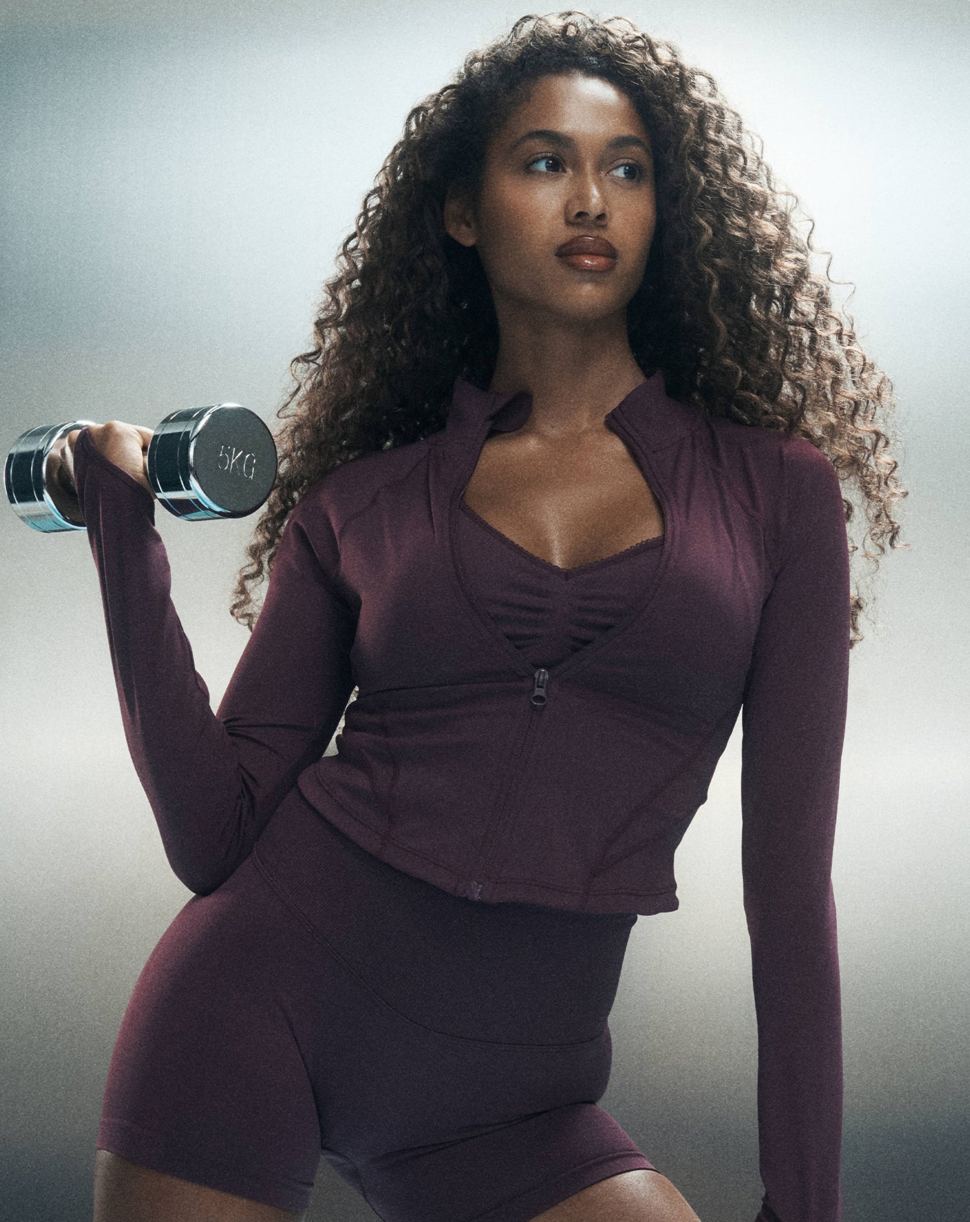 Athlete Crop Jacket - Blackberry