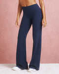 Lycra® Pocket Wide Leg Pant - Navy