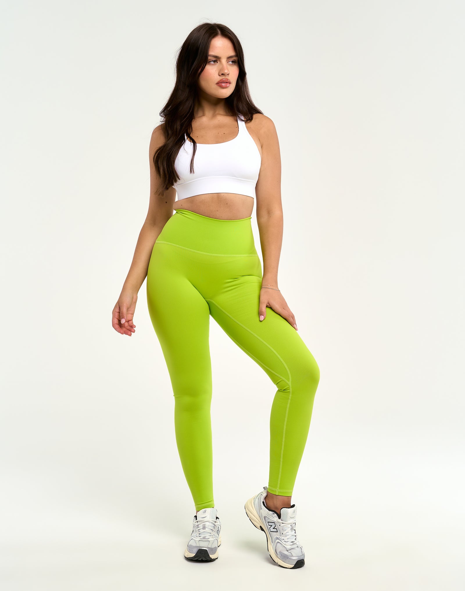 Limitless Leggings 28" - Lime Green