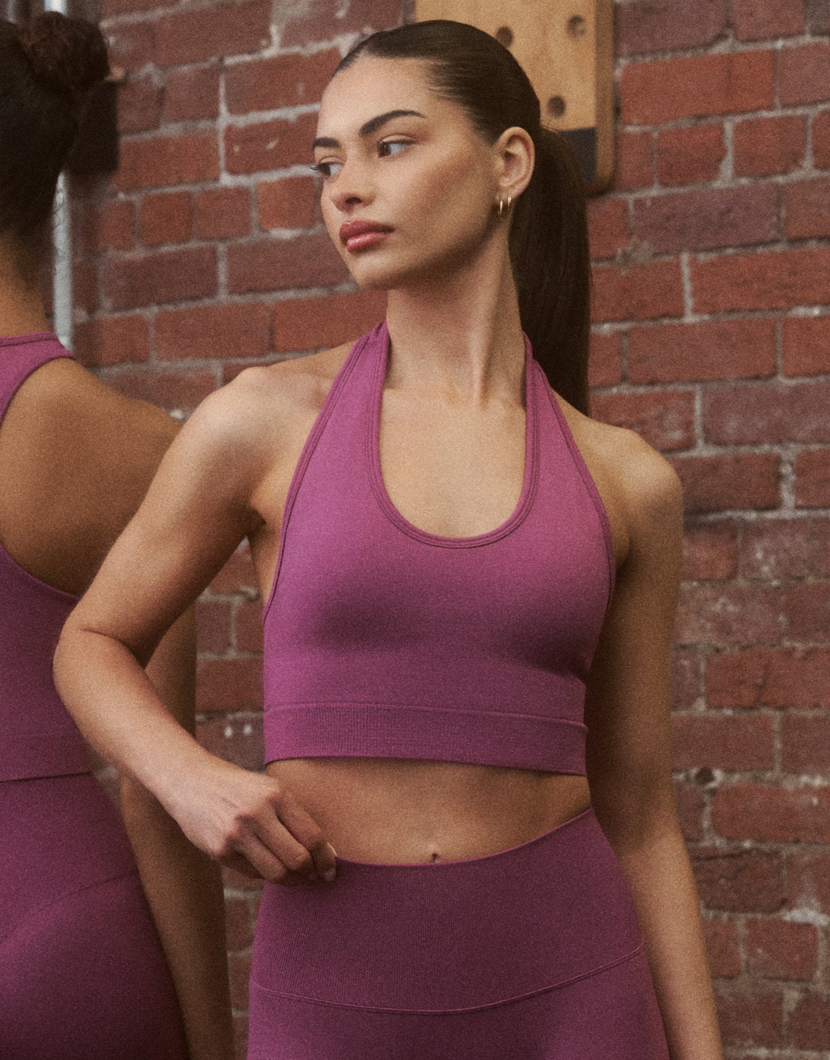 Tempo Pulse Halter Bra - Plum