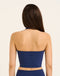 Lycra Halter Tank - Navy
