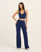 Lycra Halter Tank - Navy