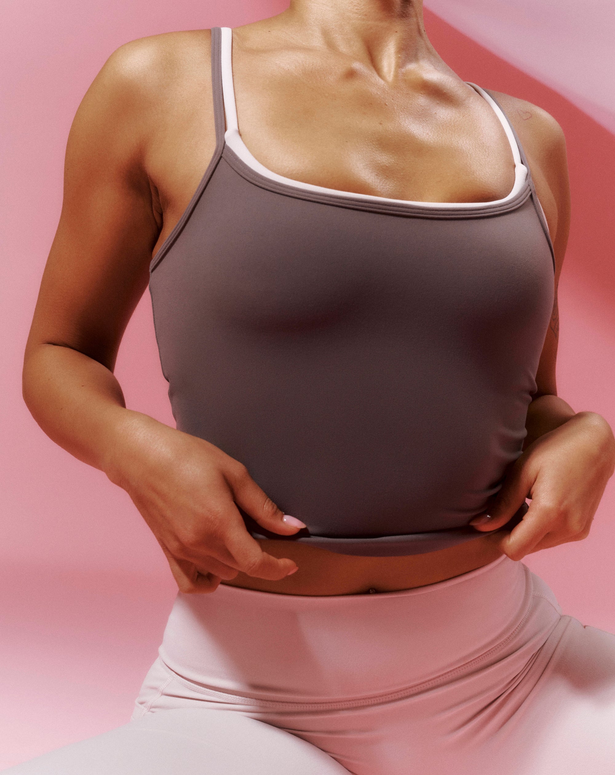 Lycra Seamless Tank - Slate Grey