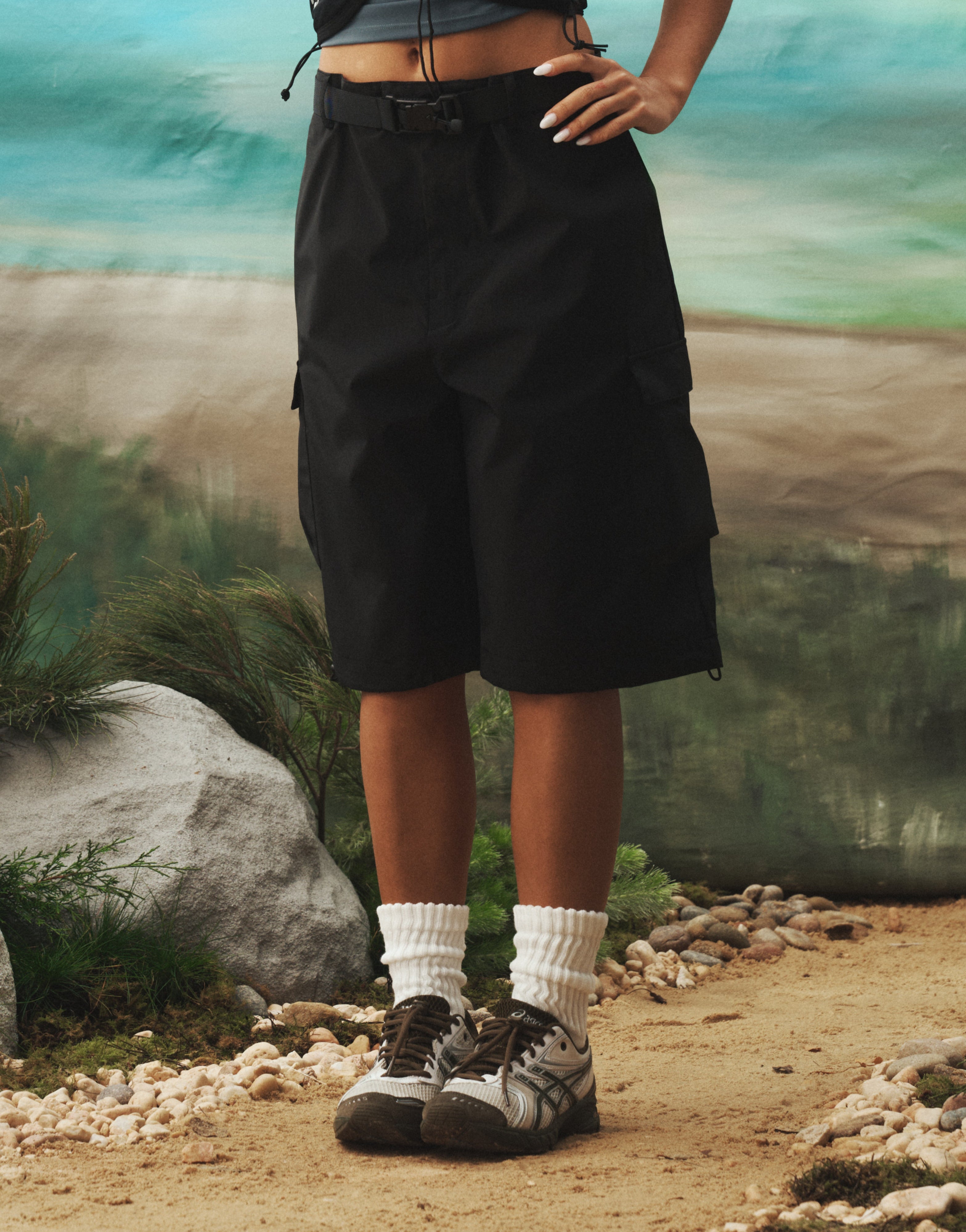 Nova Trek™ Cargo Shorts (Unisex) - Phantom Black