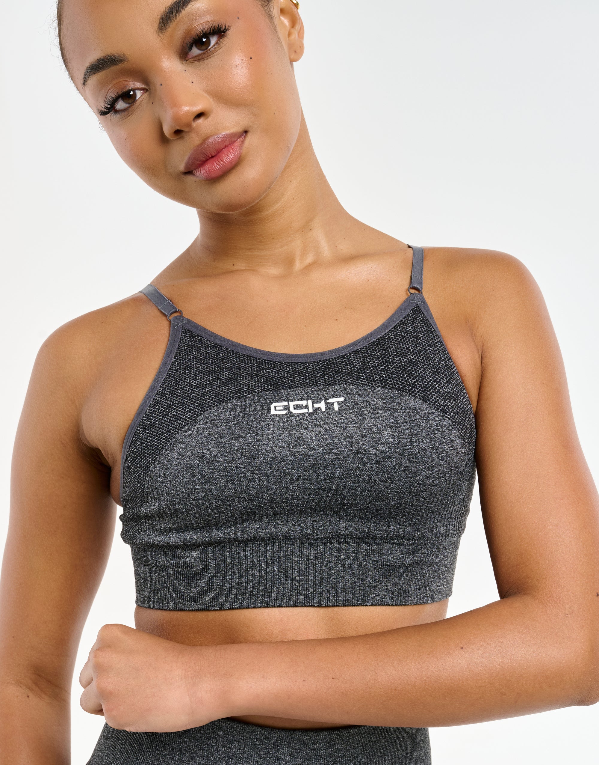 Arise Key Seamless Sports Bra - Charcoal