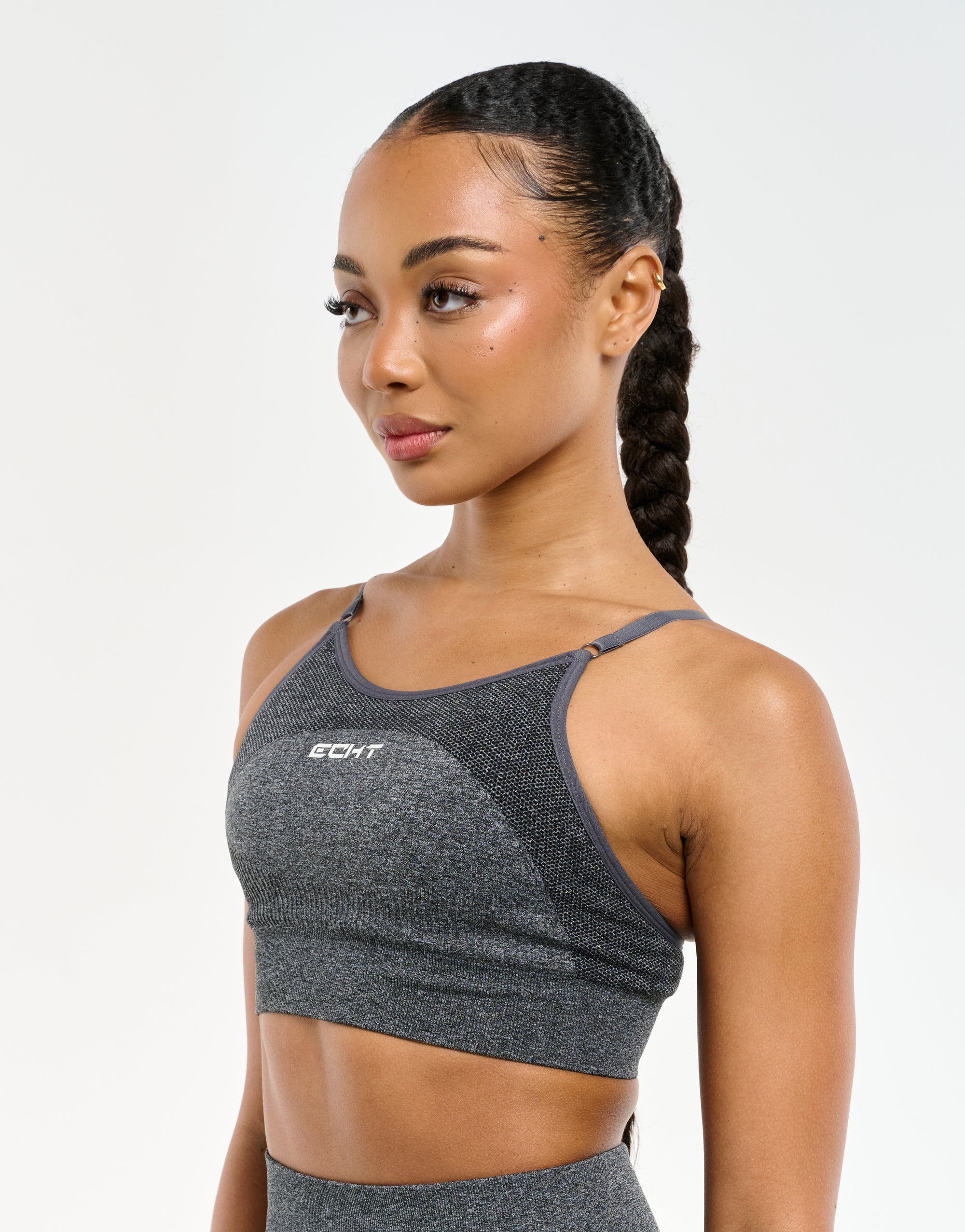 Arise Key Seamless Sports Bra - Charcoal