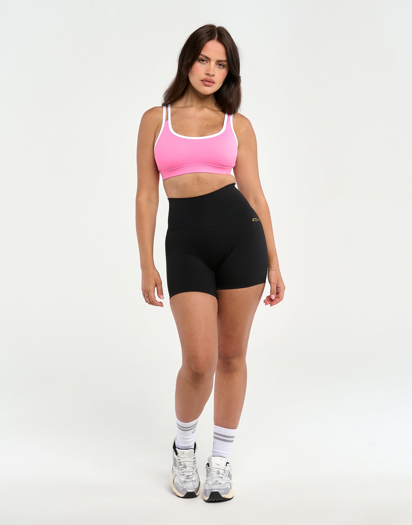 Asymmetric Sports Bra - Pink