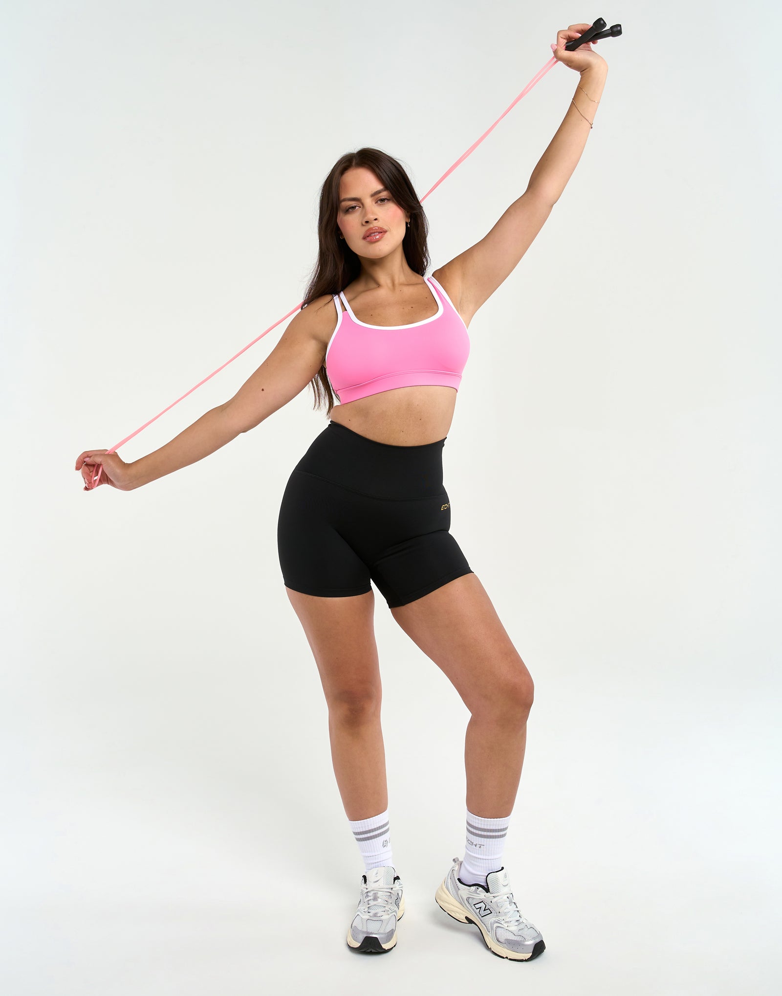 Asymmetric Sports Bra - Pink