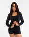 Athlete Crop Jacket - Black