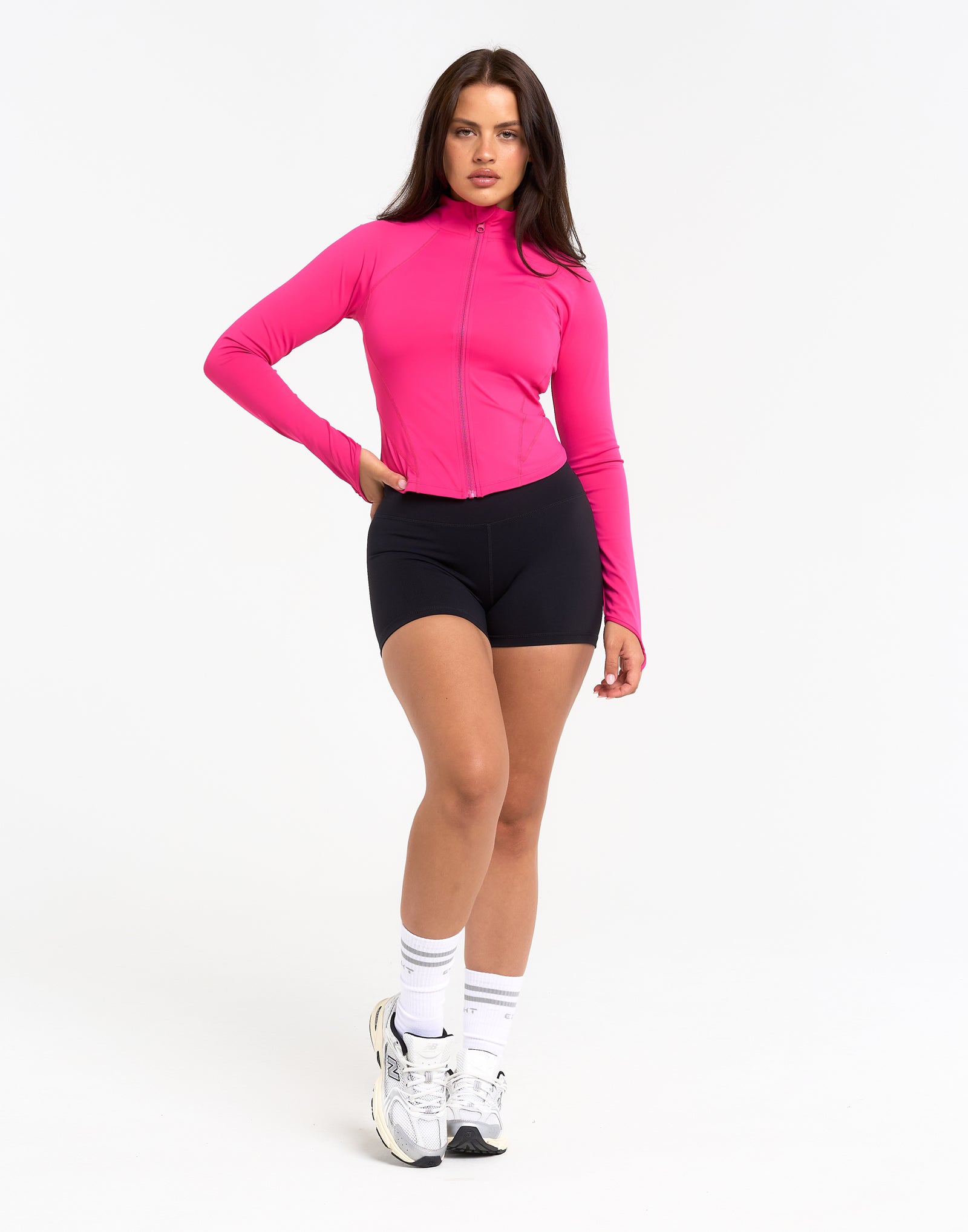 Athlete Crop Jacket - Pink