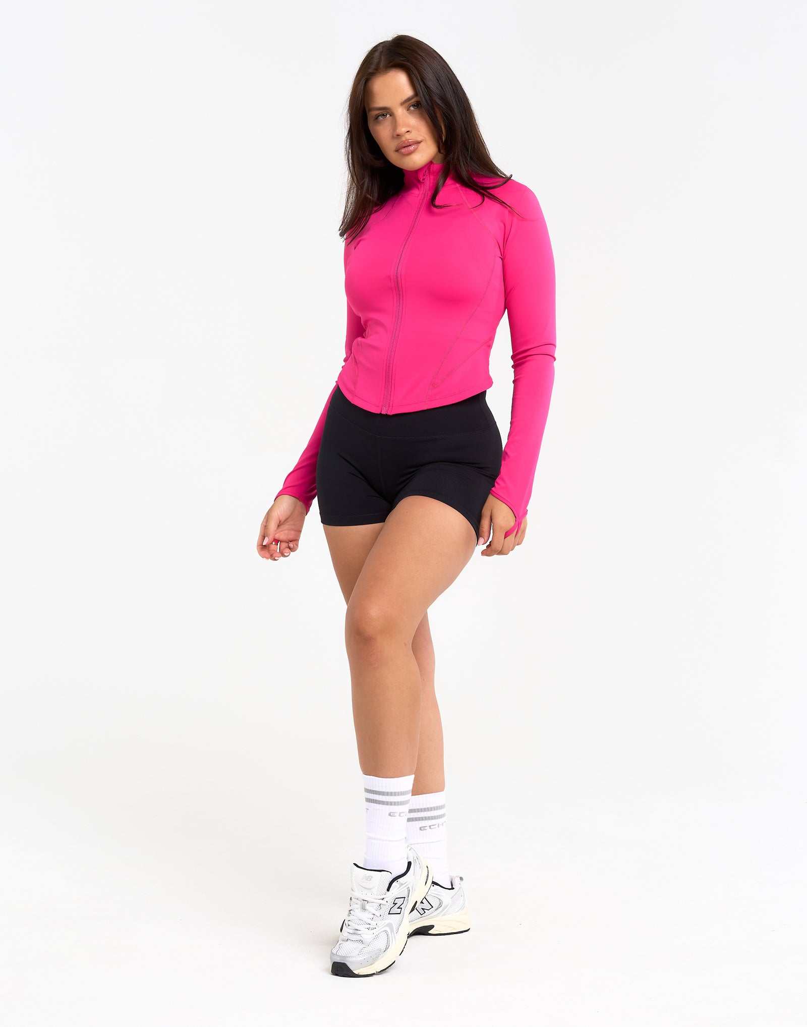 Athlete Crop Jacket - Pink