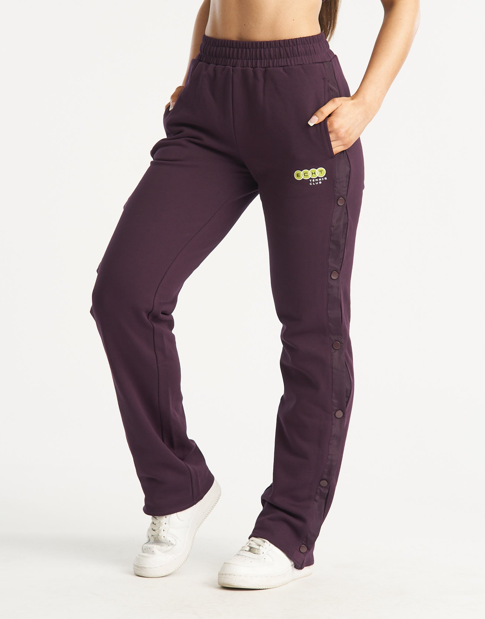 Tennis Button Pants - Purple
