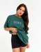 College Oversize Tee - Green