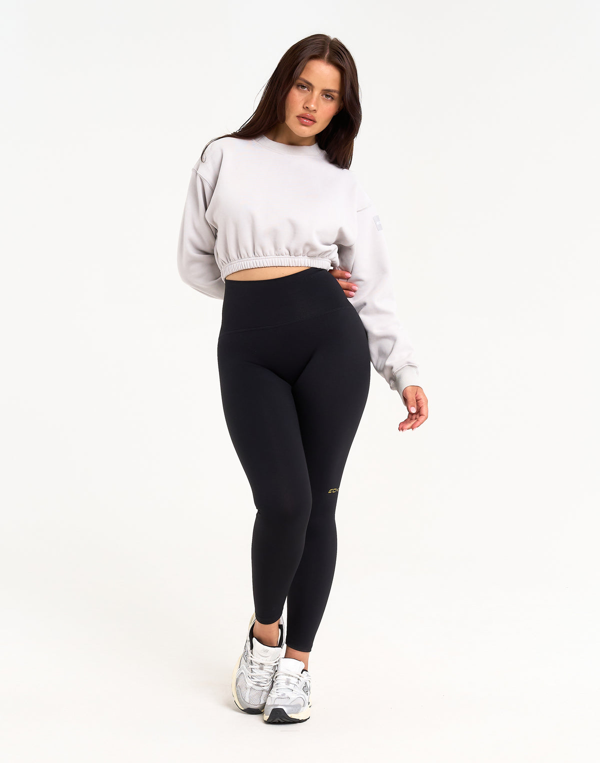 Esteem Cropped Sweater - Micro Grey