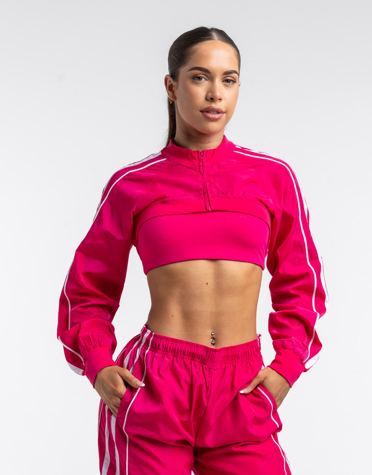 Y2K Retro Speed Jacket in Pink | Vintage-Inspired Track Jacket for Bold ...