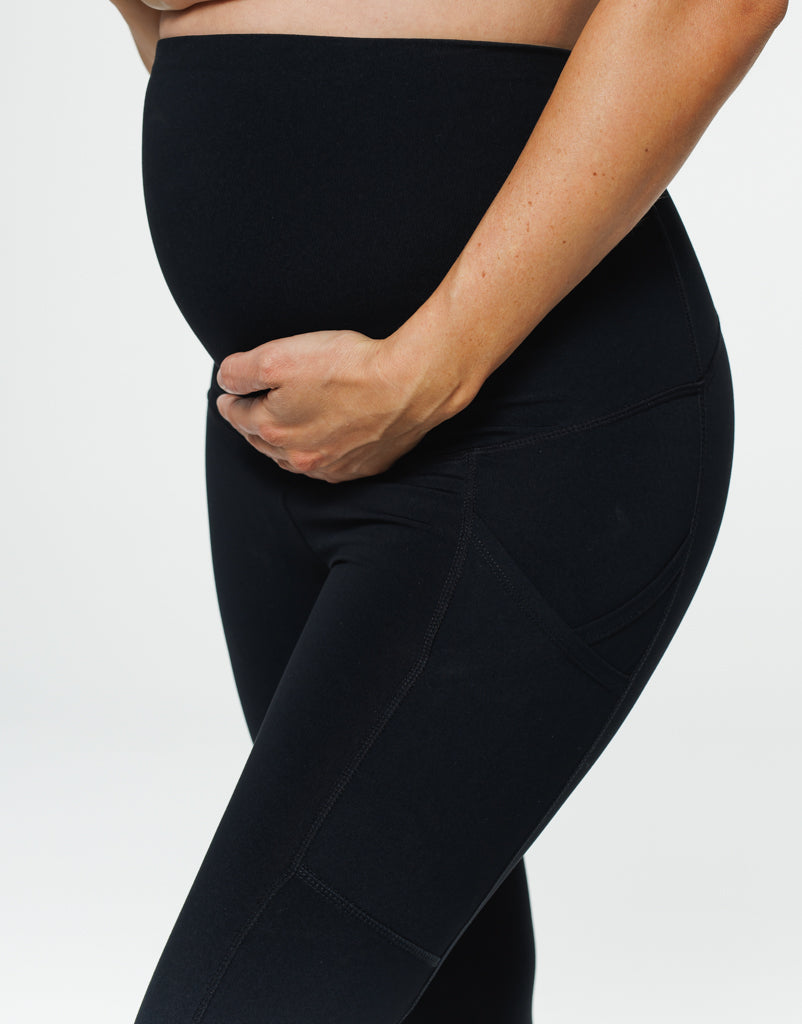 Maternity Pocket Leggings - Black
