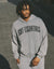 College Combed Fleece Zip-Up Hoodie - Storm Grey