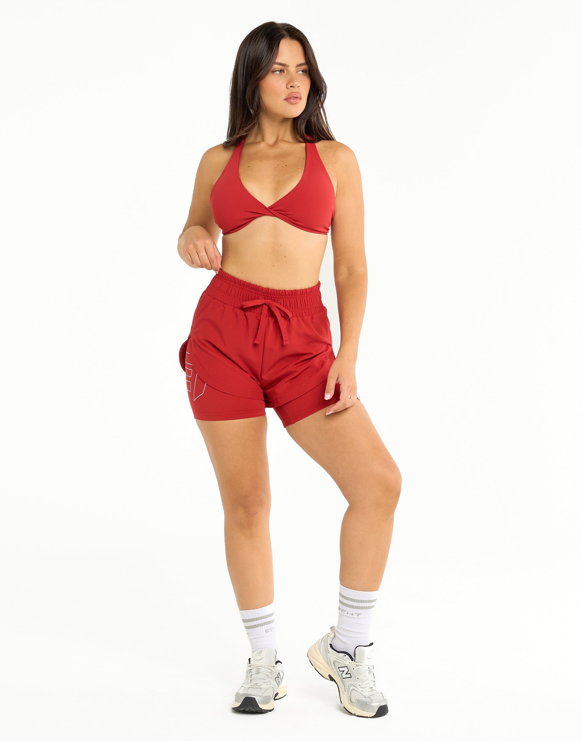 Freedom Running Shorts - Scarlet Red