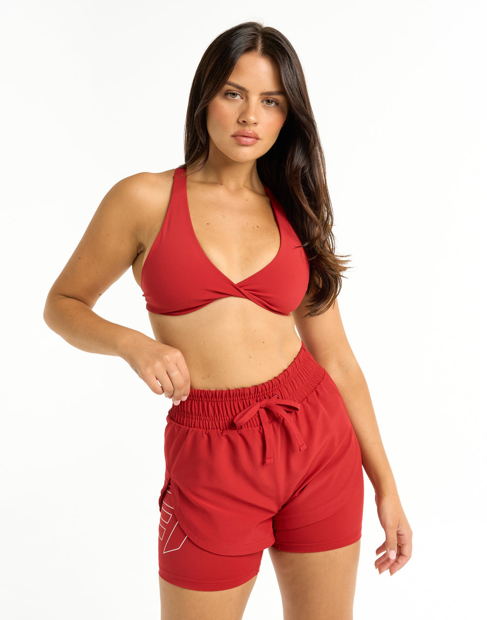 Freedom Running Shorts - Scarlet Red