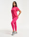 Flow Short-Sleeve Polo - Pink