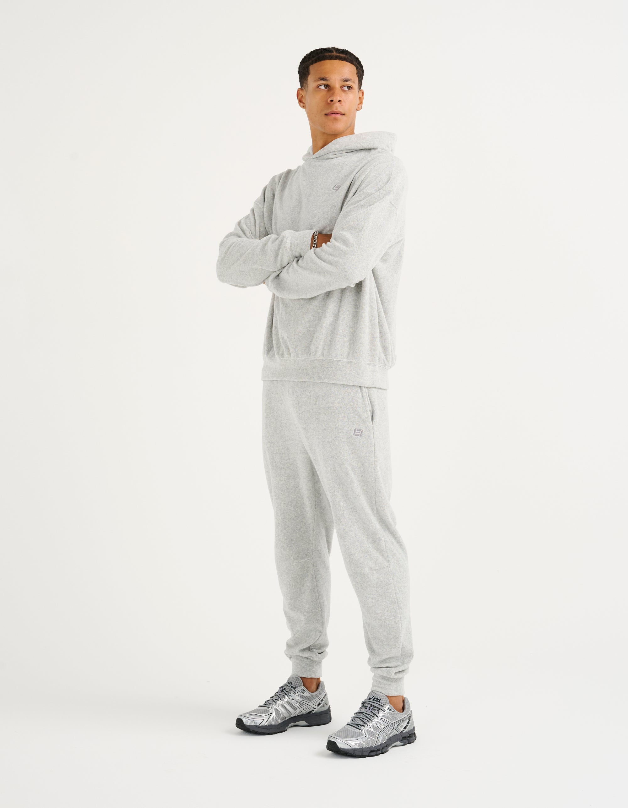 Terry Hoodie - Grey Marle