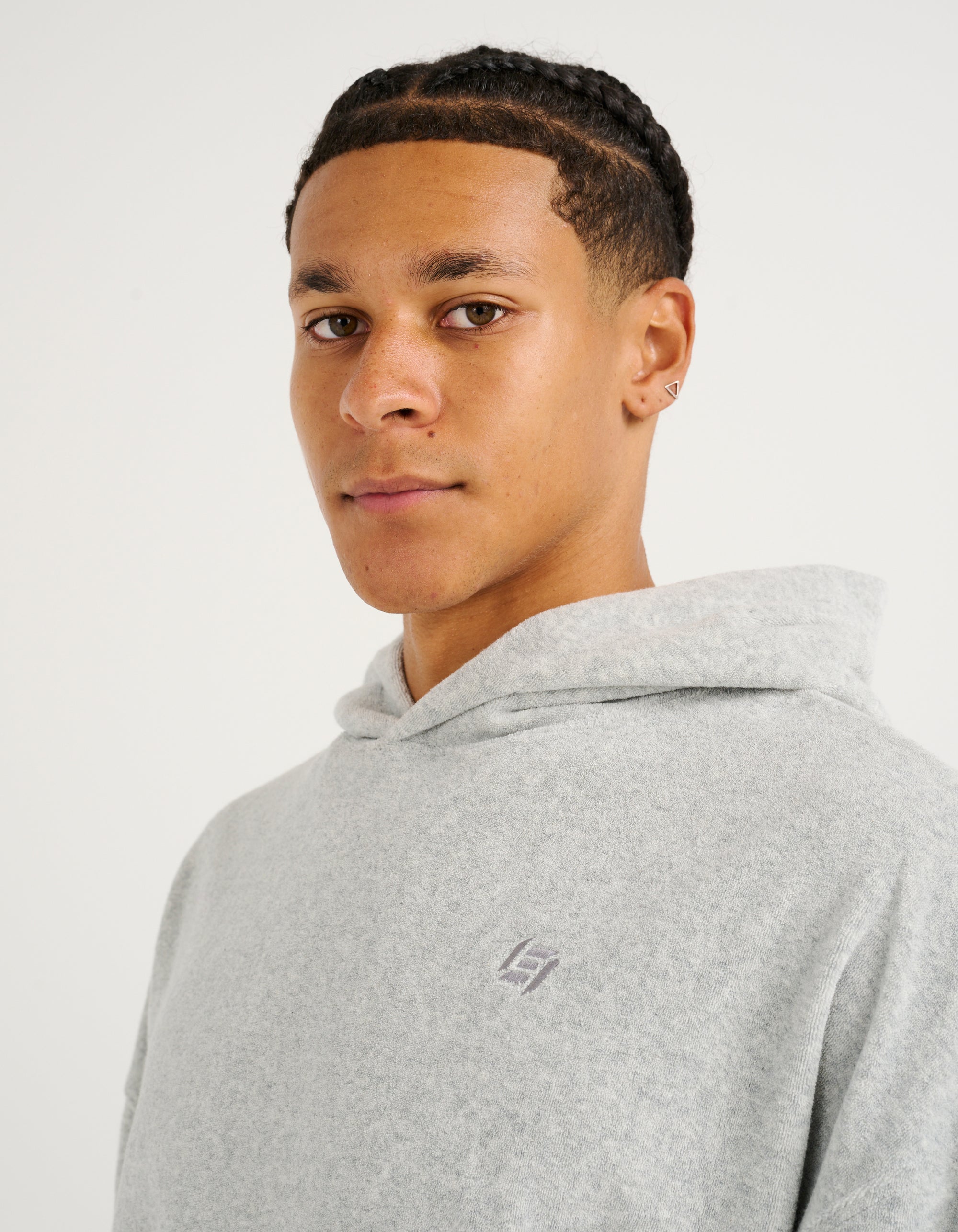 Terry Hoodie - Grey Marle