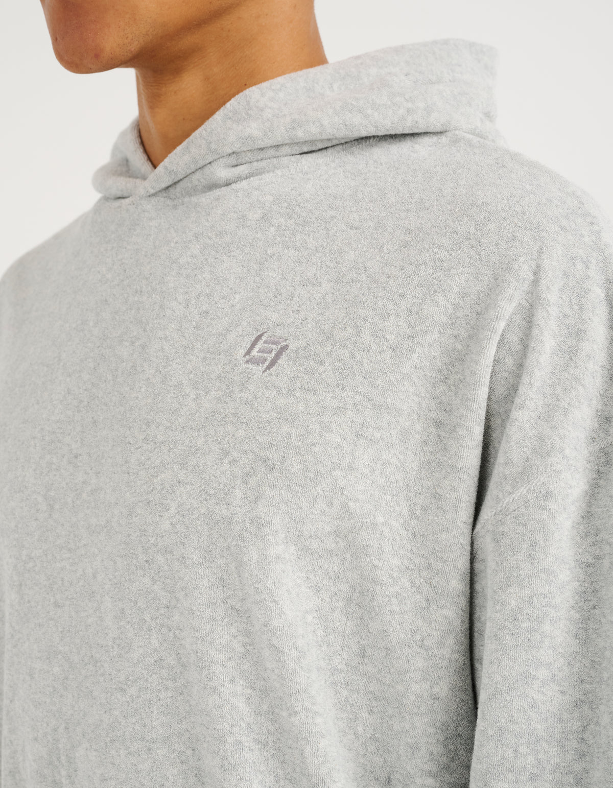 Terry Hoodie - Grey Marle