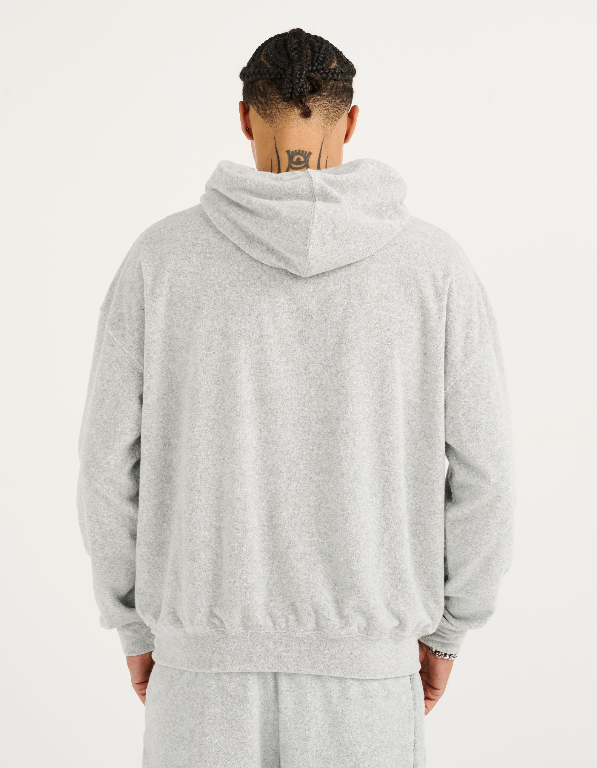 Terry Hoodie - Grey Marle