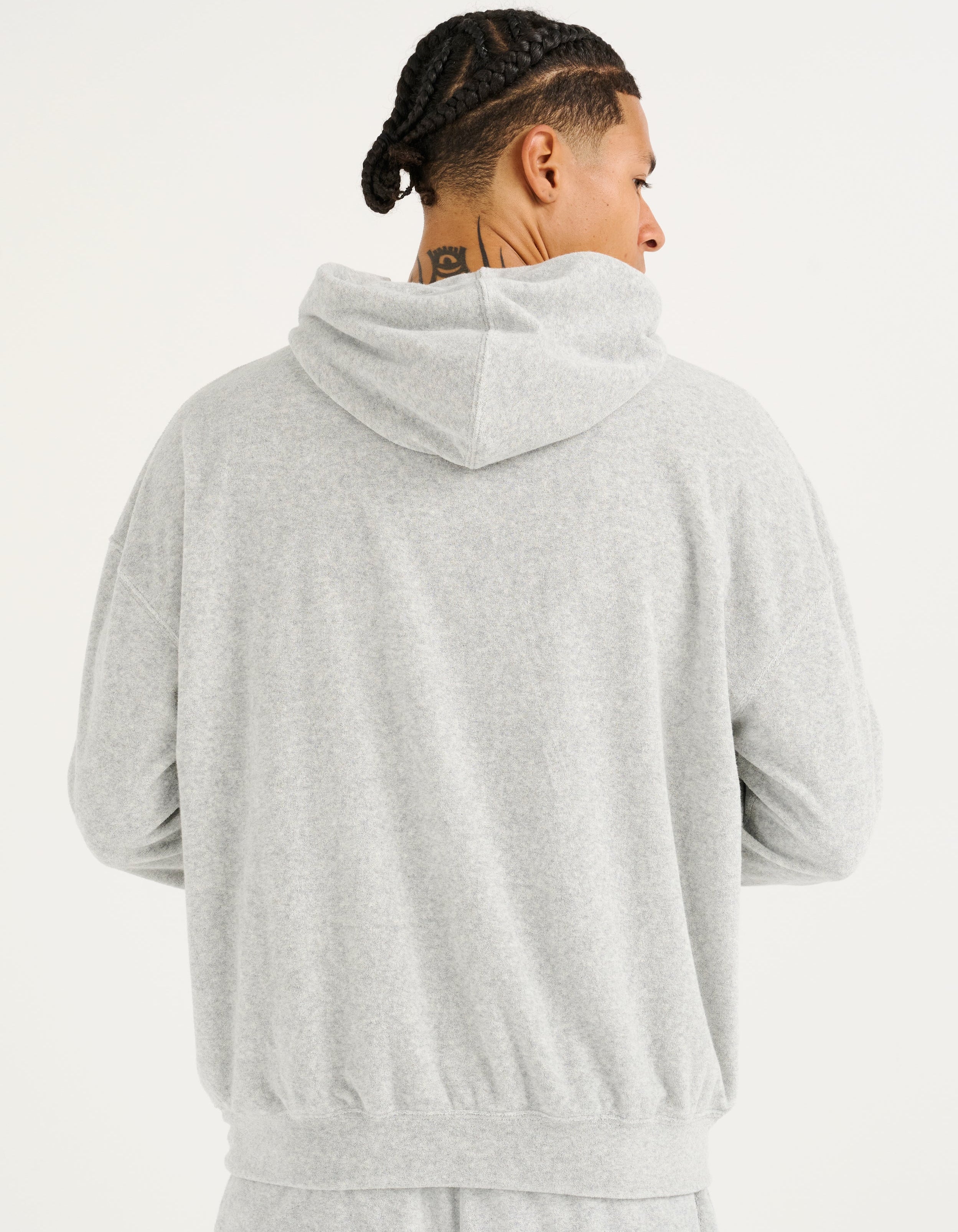 Terry Hoodie - Grey Marle
