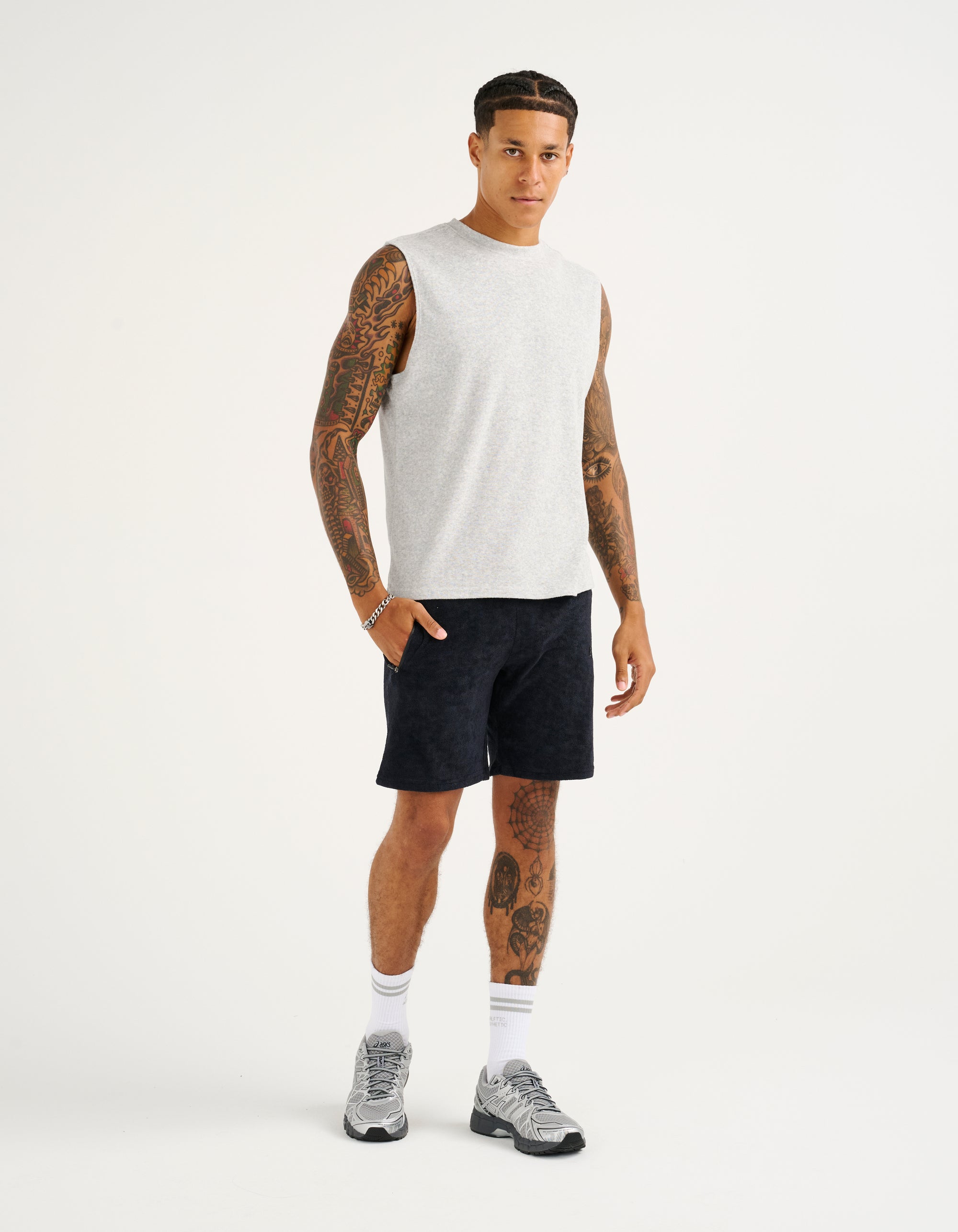 Terry Singlet - Grey Marle