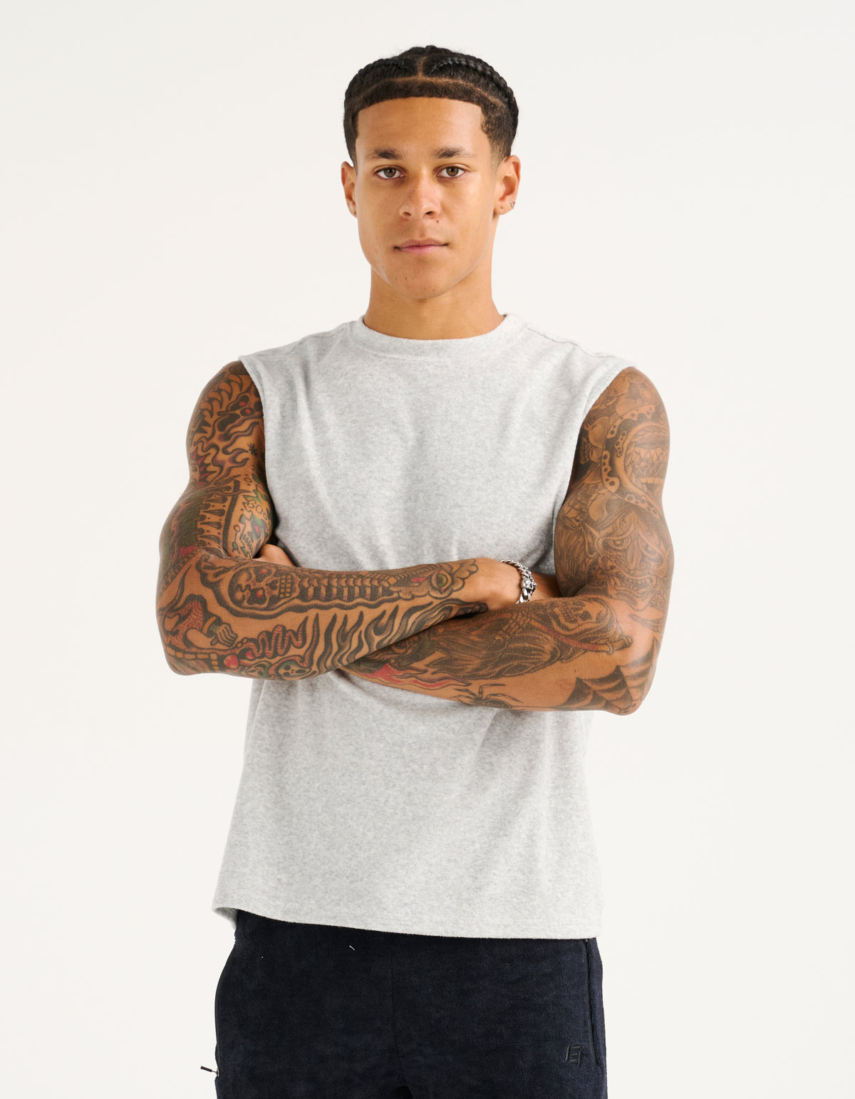 Terry Singlet - Grey Marle