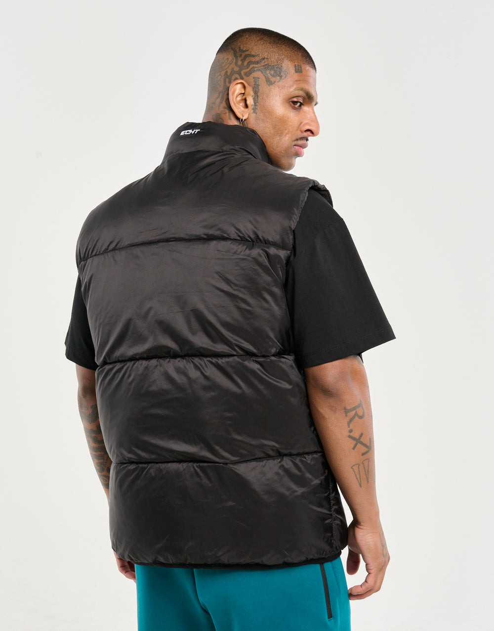 Echt Dart Puffer Vest - Black