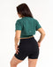 Layered Cropped Tee - Green