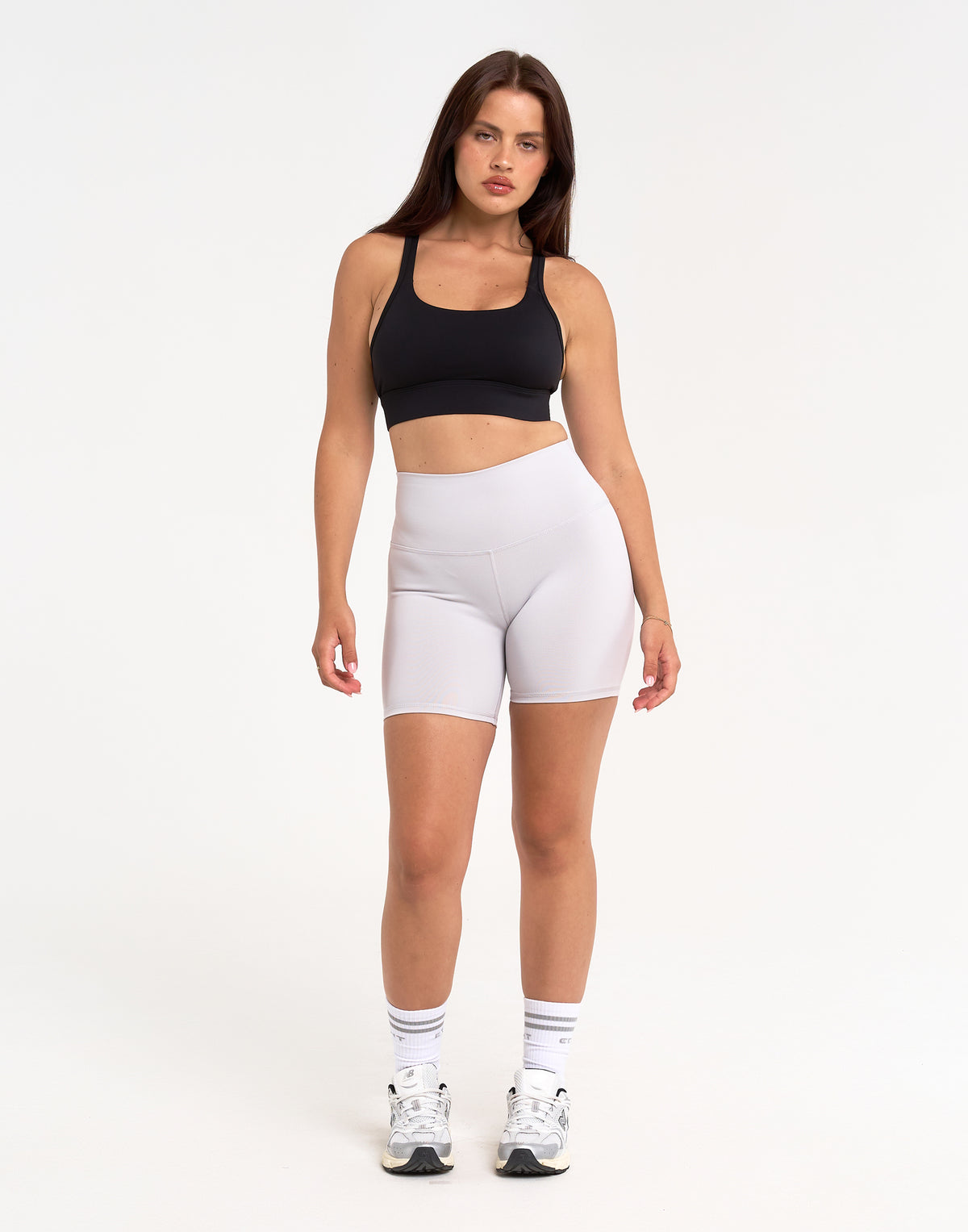 Freedom High Waisted Shorts 5.5" - Grey