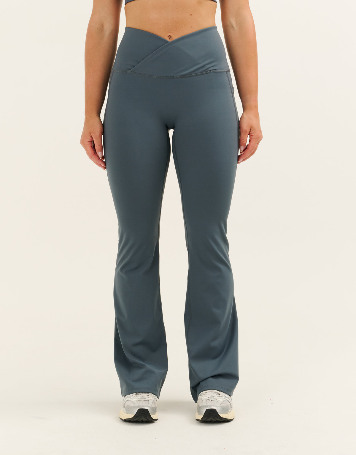 Nova Lycra® Flare Leggings - Storm Grey