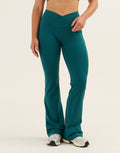 Nova Lycra® Flare Leggings - Teal