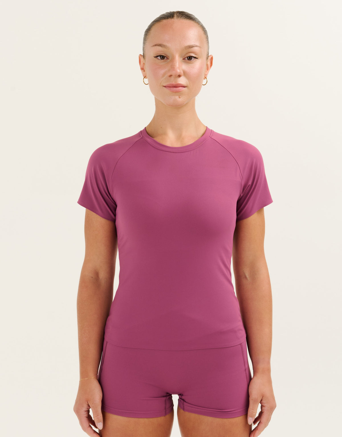 Nova Mesh Tee - Plum