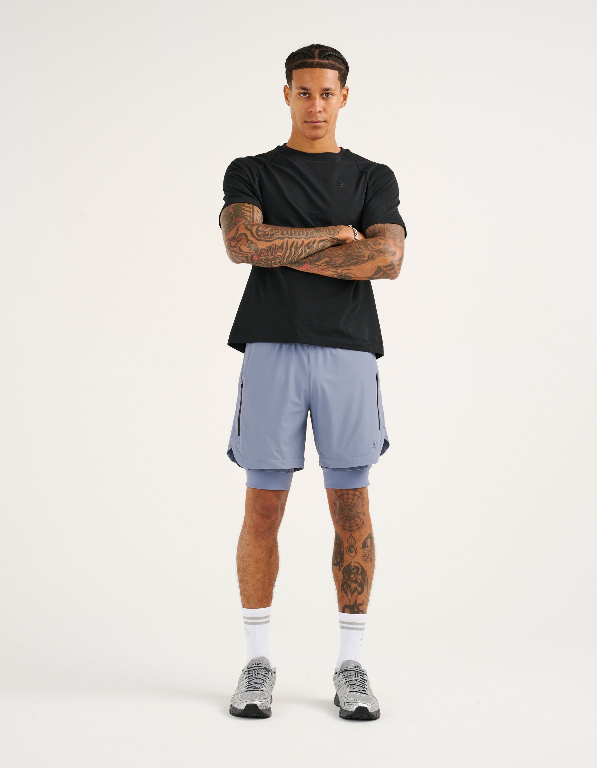 Performance Shorts - Dusty Blue