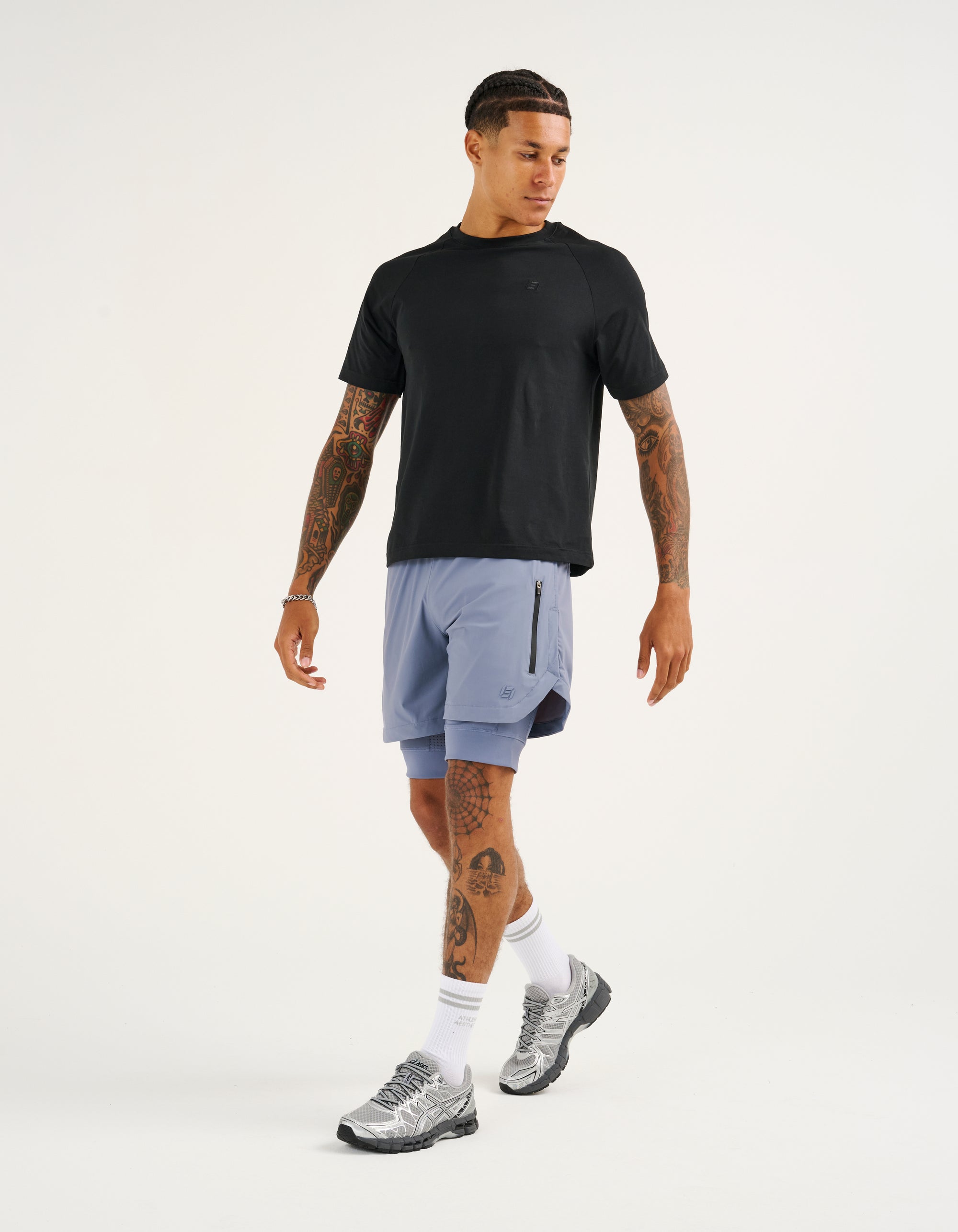 Performance Shorts - Dusty Blue