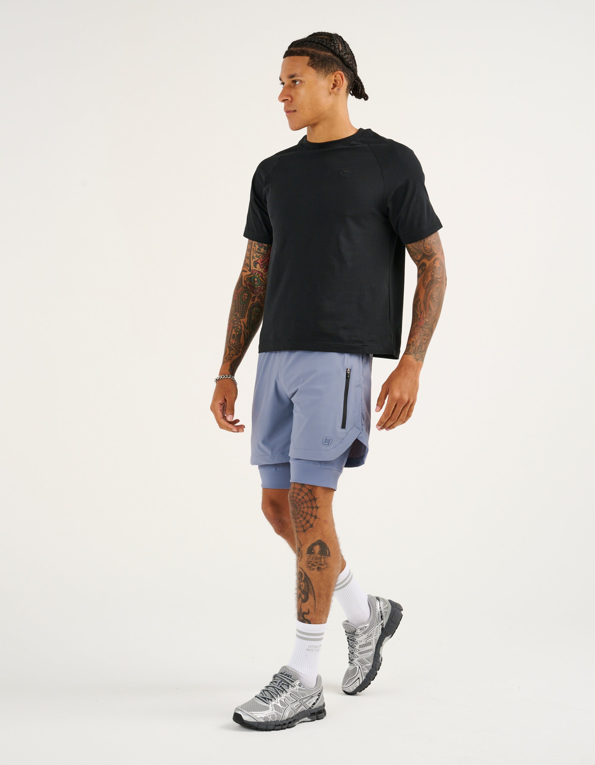 Performance Shorts - Dusty Blue