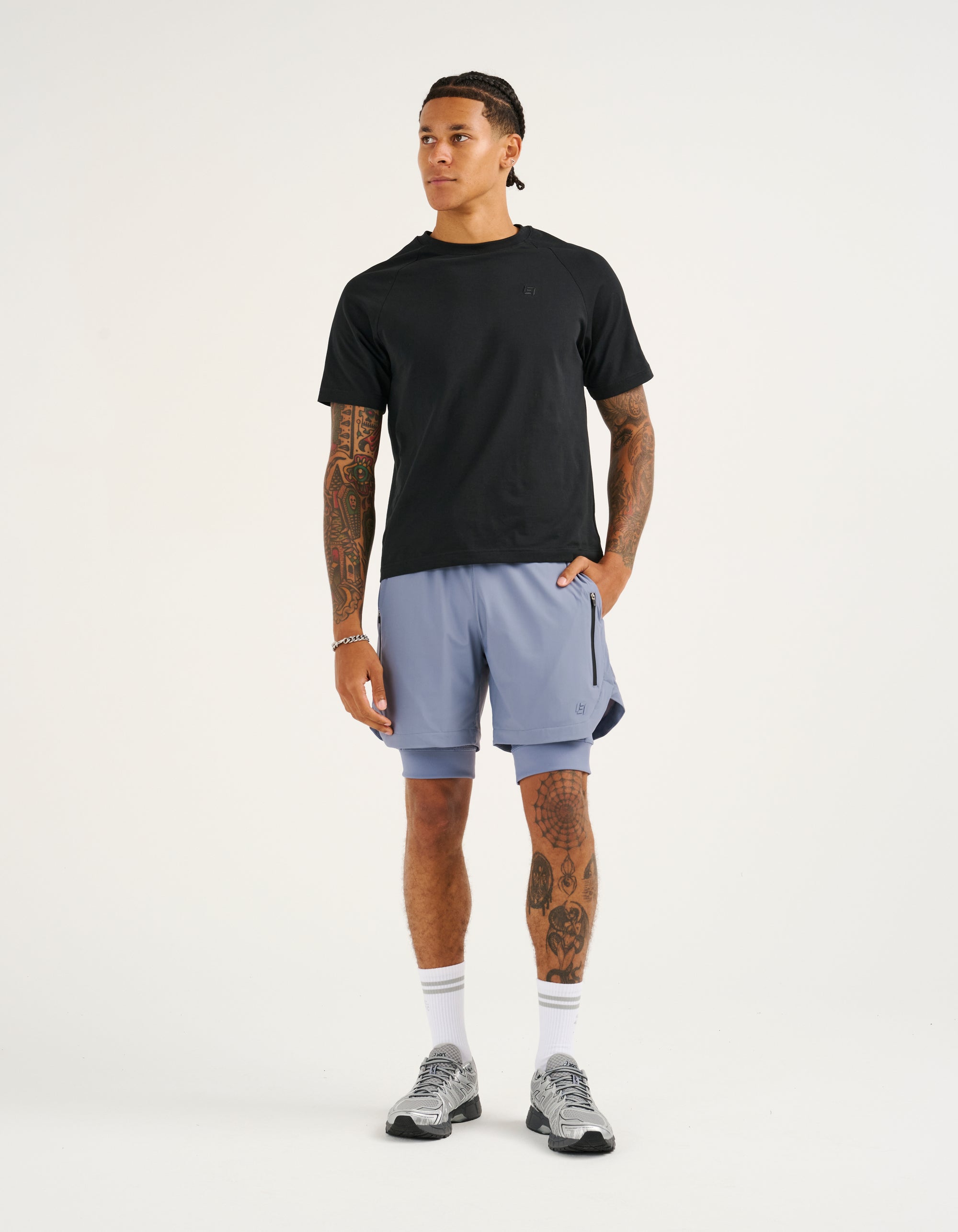 Performance Shorts - Dusty Blue