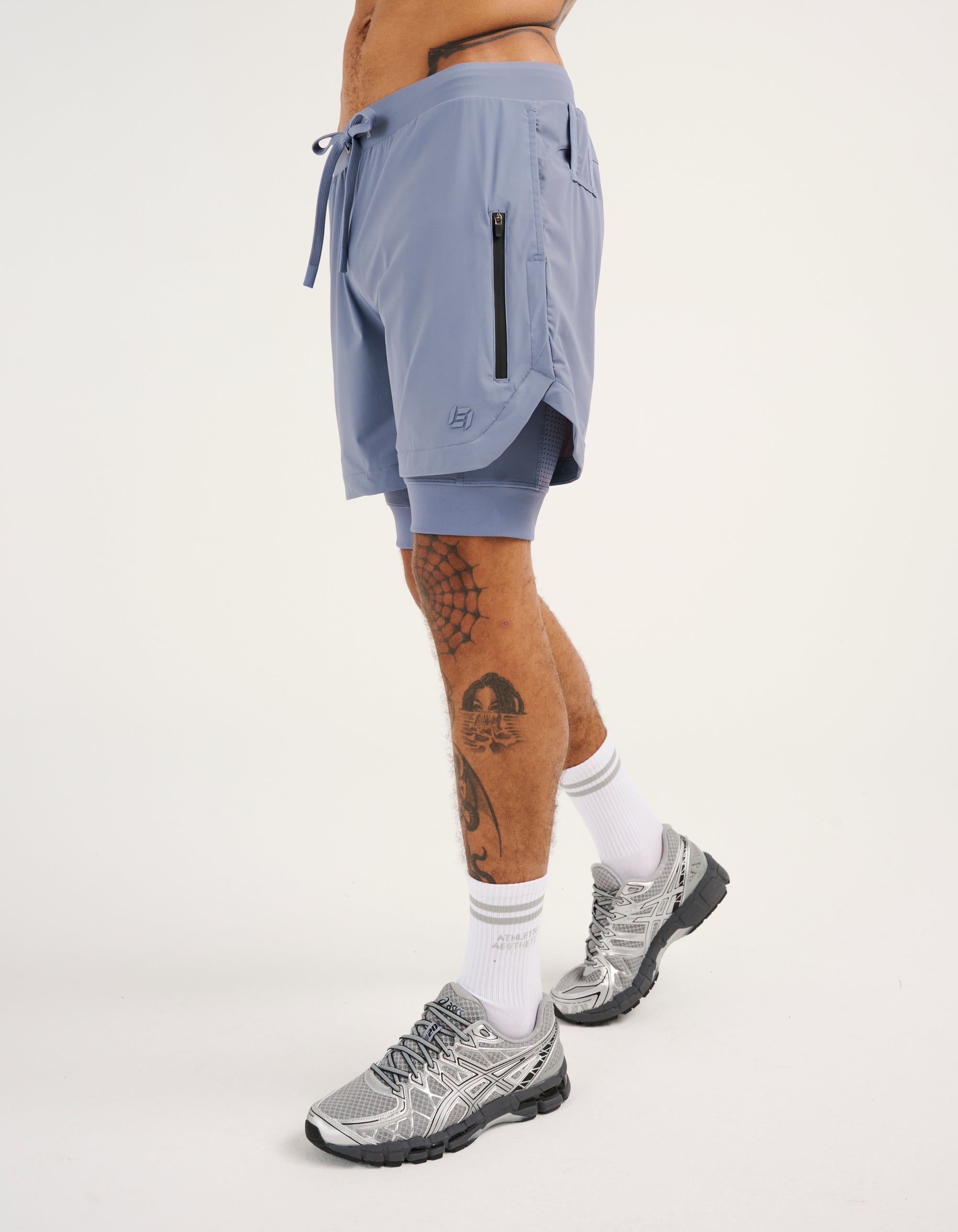 Performance Shorts - Dusty Blue