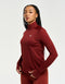 StudioFlex Half Zip Long Sleeve - Brown