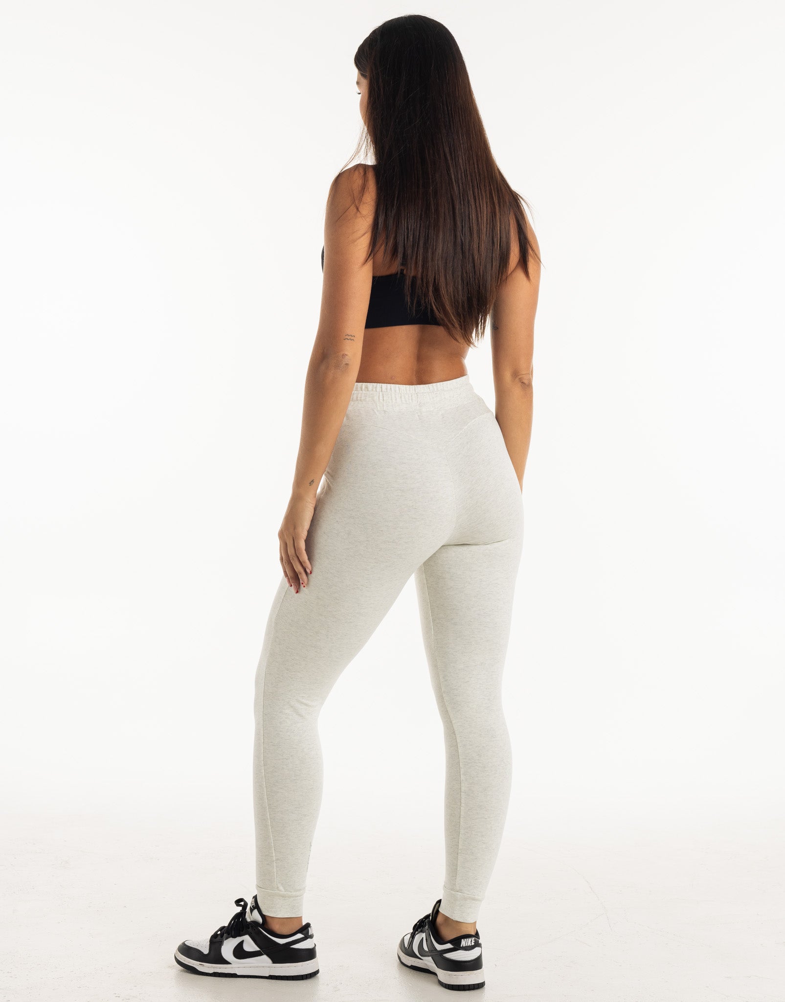 Ladies Tapered Joggers V2 - Heather Grey