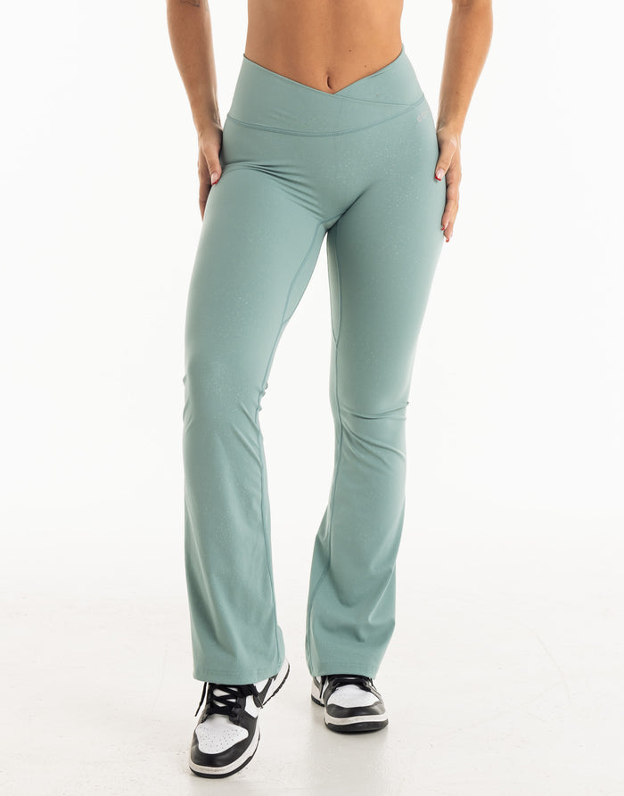 ECHT womens fitness leggings size 2XL grey stretch skinny 065452